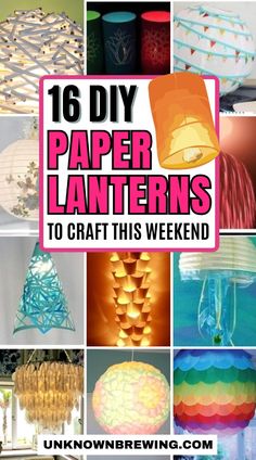 the top ten diy paper lanterns to craft this weekend