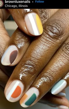 Nail Art For Black Skin, Aura Nails Designs, Luxe Nails, Aura Nails, Simple Gel Nails, Modern Nails, Nail Candy, Vacation Nails