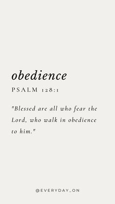 an open bible with the words,'obidence'in black and white