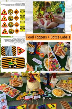 Construction Party Theme Printables! See the pic link for more!
Part of the printable DIY CONSTRUCTION PARTY BUNDLE - Host a construction party or a have construction themed playtime activity for kids!
Printable party decorations (Bunting Flags, Food Toppers, Bottle Labels, Colouring Sheet, Scavenger Hunt and more), plus construction themed Party Cake Toppers + clickable kids disco Music Playlist to host a kids construction themed party! Kids Construction Party, Diy Party Packs