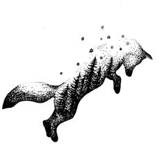 an ink drawing of a fish swimming in the water with bubbles coming out of it's mouth