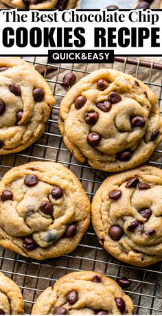 the best chocolate chip cookies recipe is quick and easy to make with only 3 ingredients