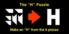 the h puzzle logo with an arrow pointing to it