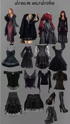 #gothic #vampirism #outfits #moodboard #aesthetic #fashion Vampire Aesthetic Modern Clothes, Nightcore Outfit Aesthetic, Macabre Aesthetic Outfits, Vampire Gothic Fashion, Soft Victorian Aesthetic Outfits, Vampiric Goth Outfits, Cute Goth Winter Outfits, Punk Outfits For Women Gothic Clothing, Ahs Coven Aesthetic Outfit