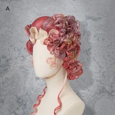 Length: 57 cm.  Attention: This price includes a wig only. Hairstyle Black Hair, Drag Hair, Steampunk Hair, Clown Wig, Steampunk Hairstyles, Pokemon Bead, Animal Food, Personal Closet, Perfect Hairstyle