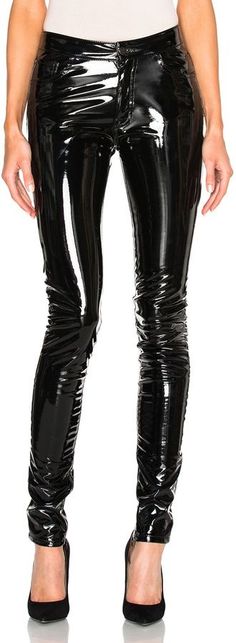 Vinyl Pant, Vinyl Pants, Shiny Pants, Shiny Leggings, Anthony Vaccarello, Shiny Clothes, Vinyl Fabric