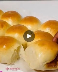 the buns have been cut in half to make them look like they are being cooked