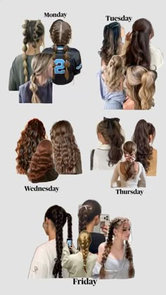 #hair #hairstyles #ondulate #ondulado #curlyhairideas #fyp #trendy #coquette Hair Styles With Curls Easy, Greasy Hair Hairstyles Pictures, Pic Day Hairstyles, Hairstyles To Do With Wavy Hair, Hairstyle For High School, Hair Inspo For Wavy Hair, Two Low Bun Hairstyles, Hairstyles For Thick Wavy Hair Long, School Hairstyles Wavy Hair