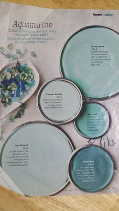 an article in a magazine about different shades of paint