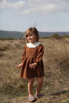 Clothes Brown, Organic Kids Clothes, Cotton Dress, Kids Dress, Cotton Dresses, Girls Dresses, Ships, Couture