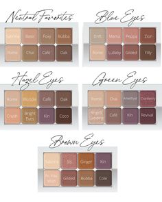 Eyeshadow Green Eyes, Eyeshadow Brown Eyes, Eyeshadow Guide, Custom Eyeshadow Palette, Beautiful Eyeshadow, Cute Eyeshadow Looks, Eyeshadow For Blue Eyes