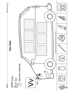 the diagram shows how to cut out parts for an electric vehicle, and what they are labeled