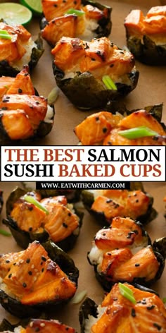 the best salmon sushi baked cups