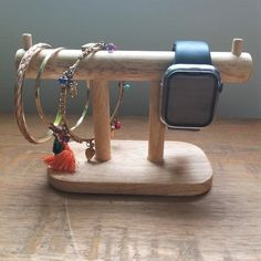 Simple wooden watch or jewellery stands made from sustainable Alder wood Jewellery Tree, Jewellery Displays, Wooden Jewelry Stand, Wooden Tie, Jewellery Stand, Bracelet Stand, Jewellery Holder, Watch Stand, Jewelry Display Stands