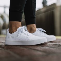 Women's White Recs Shoes | NOBULL White Lightweight Casual Sneakers, White Sporty Sneakers For Everyday Use, White Sporty Casual Sneakers, White Casual Sneakers For Everyday Use, Nobull Shoes Women, Nobull Shoes, Training Tools, Shoes Women, Minimalist Design