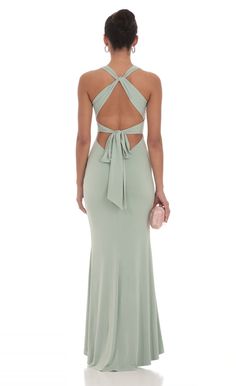 Front Twist V-Neck Maxi Dress in Sage | LUCY IN THE SKY Lucy In The Sky Dress Prom, Prom Dresses Bow Back, V Neck Formal Dress Long, Formal Sage Green Dress, Long Winter Formal Dresses, Sage Green Wedding Guest Dress, Sage Green Long Dress, Sage Green Formal Dress, Ring Dance Dresses