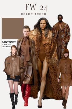 COLOR TRENDS FOR FALL 2024 PANTONE FASHION TRENDS COLOR TRENDS FALL FASHION Chocolate Brown Fall 2024, Pantone Fall Winter Colors 2024 Trends, Fall Runway 2024, Trend Autumn-winter 2024/25, Fashion Trends Fall 2024/2025