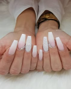 French Fade Nails, Nail Nail Designs, Faded Nails, Baby Boomers Nails, Nail Polish Colors Summer, French Fade, Wedding Nail Art Design, Trendy Nail Art Designs, Wedding Nails Design