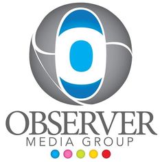 the observer media group logo is shown in grey and blue, with colorful dots around it