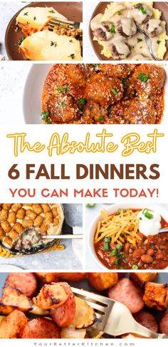 the absolute best 6 fall dinners you can make today