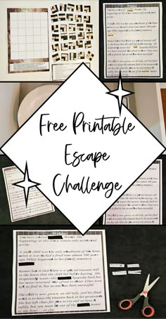 the ultimate free printable escape challenge