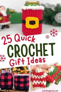 25 quick crochet gift ideas for christmas