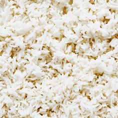 white rice is shown in close up view