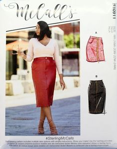 a woman's skirt and top sewing pattern