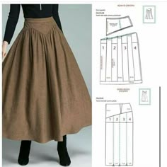 a woman's skirt and top sewing pattern