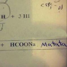 a paper with some writing on it that says hcoon and matotate