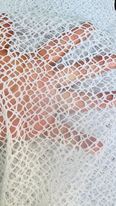 Spider Fishnet white color nylon spandex 4-way stretch 58/60"  Sold by the YD. Ships worldwide from Los Angeles California USA. High quality fabrics by AlexLAFabrics Content: 80% Nylon; 20% Spandex White Net Fabric, Sheer Micro-elastic Mesh Bottoms, Fishnet Fabric, California Usa, White Color, Quality Fabric, Shells, Dior, Spandex