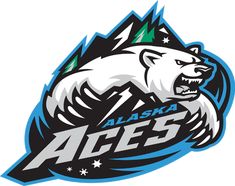 the alaska ices logo is shown