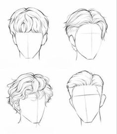 Side Face Proportions, Hair Sketch Side View, Guy Face Sketch, Drawing Guys Face, Men Face Sketch, Man Face Drawing Sketches, Man Sketch Face, Guy Hair Drawing Reference, Man Head Drawing