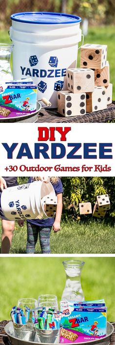 yardzee is an outdoor game for kids to play outside