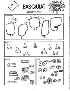 the diagram shows how to draw different shapes and sizes for each object in this drawing