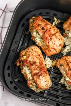 Stuffed Chicken Recipes Air Fryer, Stuffed Chicken Breast In Air Fryer, Stuffed Chicken Air Fryer, Cream Cheese Spinach Stuffed Chicken Air Fryer, Asparagus Stuffed Chicken Air Fryer, Chicken Breast Recipes Air Fryer, Air Fryer Stuffed Chicken Breast, Air Fryer Stuffed Chicken, Air Fryer Thinly Sliced Chicken Breast