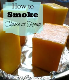 Smoke your own cheese at home. Love the tips on smoking and tips on using the freezer! Cheese Recipes Homemade, Cheese Making Recipes, Cheese At Home, Diy Cheese, Smoker Cooking, Smoked Cheese, The Whoot, Butter Cheese, Homemade Cheese