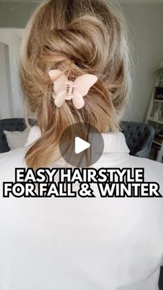 Easy Hair Tutorials | Hairstyles | Hair Growth on Instagram: "Save this easy hairstyle perfect for taking you from fall to winter ❄️ 

Hi friend! In case you’re new here, let me introduce myself. I’m Mandi and you can think of me as your virtual hair bestie - here to help you easily learn how to style, grow and get your hair healthy again! 

Drop HAIR GOALS below if you want a 🆓 product and routine recommendation for your specific hair type, needs and goals so that you can get started with your healthy hair transformation today! 💁🏼‍♀️ 

Be sure you’re following me, I’ll DM you for the hair consult. 🫶🏻

Hugs + Happy Hair 🥂 

#easyupdo #hairtutorial #hairtutorials #easyhairstyles #easyhairstyle #bohohair #bohohairstyle #clawclip #clawclips #clawcliphairstyle #messybun #hairstyle #winte Boho Hairstyle, Easy Updos, Easy Hairstyle, Hair Healthy, Hair Tutorials Easy, Happy Hair, Easy Hair, Hair Tutorials, Boho Hairstyles