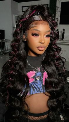 21st Birthday Hairstyles, 16 Hairstyles, Sweet 16 Hairstyles, Pyjamas Party, Frontal Wig Hairstyles, Frontal Hairstyles, Dope Hairstyles