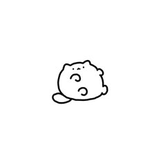 a black and white drawing of a teddy bear with its eyes closed, sitting on the ground