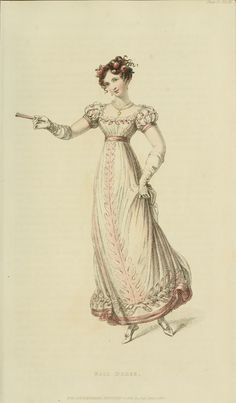 EKDuncan - My Fanciful Muse: Regency Era Fashions - Ackermann's Repository 1824 Regency Era Aesthetic, Regency Aesthetic, 1820s Fashion, Regency Gown, Regency Era Fashion, 1800s Fashion, Regency Dress, Regency Fashion, Fashion Illustration Vintage