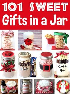 Gifts in a Jar Ideas DIY Mason Jar Baking Mixes Christmas Gifts, Sweets In A Jar Gift Ideas, Cookies In Jars Gift, Food Gift Jars, Jelly Jar Christmas Gift Ideas, Dessert Mix In A Jar, Mason Jar Christmas Treats For Gifts, Christmas Cookie Jar Ideas, Snack In A Jar