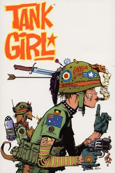 the cover to tank girl comic book