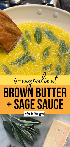 Brown Butter Sage Sauce with Butternut Squash Pasta and text overlay with Sip Bite Go logo Brown Butter Sage Sauce Butternut Squash Ravioli, Butter And Sage Ravioli, Butternut Squash Brown Butter Sage Pasta, Sage And Brown Butter Ravioli, Butter Sage Ravioli, Brown Butter Butternut Squash Pasta, Sage Butternut Squash Pasta, Pumpkin Gnocchi Brown Butter Sage