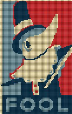 a cross stitch pattern of a baseball player wearing a hat and holding a bat in his right hand