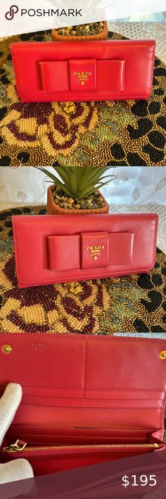 - Prada Long bifold wallet in good condition 8/10 Authentic In excellent c… Posh Mark, Prada Handbags, Bifold Wallet, Wallet, My Closet