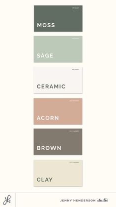 the color scheme for an interior paint palette