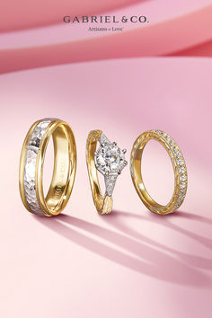 A Perfect Union in White and Yellow Gold 💖
The Sanna engagement ring and its matching wedding band blend vintage detailing with contemporary flair, while Archie's two-tone band adds a touch of modern sophistication. Together, they symbolize a perfect union in style and love.
Featured styles: ER14770R4M44JJ, WB14770R4Y44JJ & MBM0176-60M4JJJ Insta Grid, Engagement Rings Styles, Jewelry Ad, Push Gifts, Detailed Engagement Ring, Jewelry Ads, Website Banner, Valentines Jewelry, Women Diamond