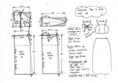 a drawing of a dress with measurements for the waist and back, as well as instructions on how to measure it