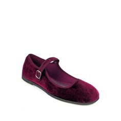 Nature Breeze Mary Jane Women's Flats in Wine, Size: US 6, Red Mary Jane Flats Outfit, Velvet Mary Janes, Cute Sporty Outfits, Clothes Wishlist, China Doll, Velvet Pumps, Witch Fashion, China Dolls, Mary Jane Flats